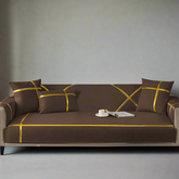 Velvet Sofa cover brown
